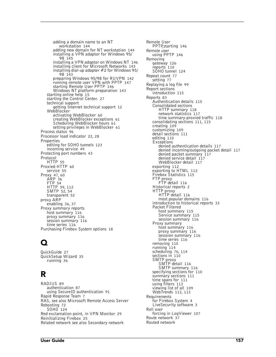 WatchGuard Technologies FireboxTM System 4.6 User Manual | Page 167 / 170