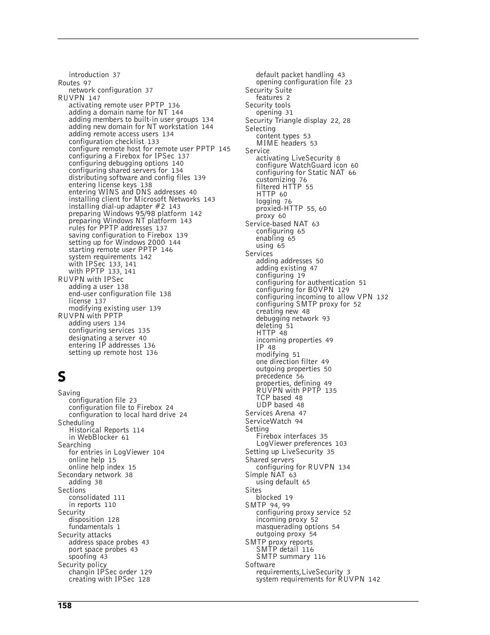 WatchGuard Technologies FireboxTM System 4.6 User Manual | Page 168 / 170