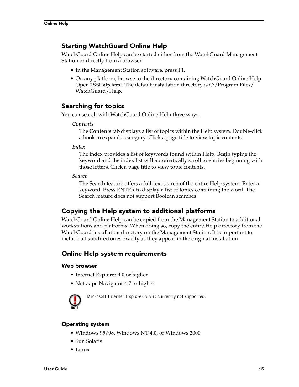 WatchGuard Technologies FireboxTM System 4.6 User Manual | Page 25 / 170