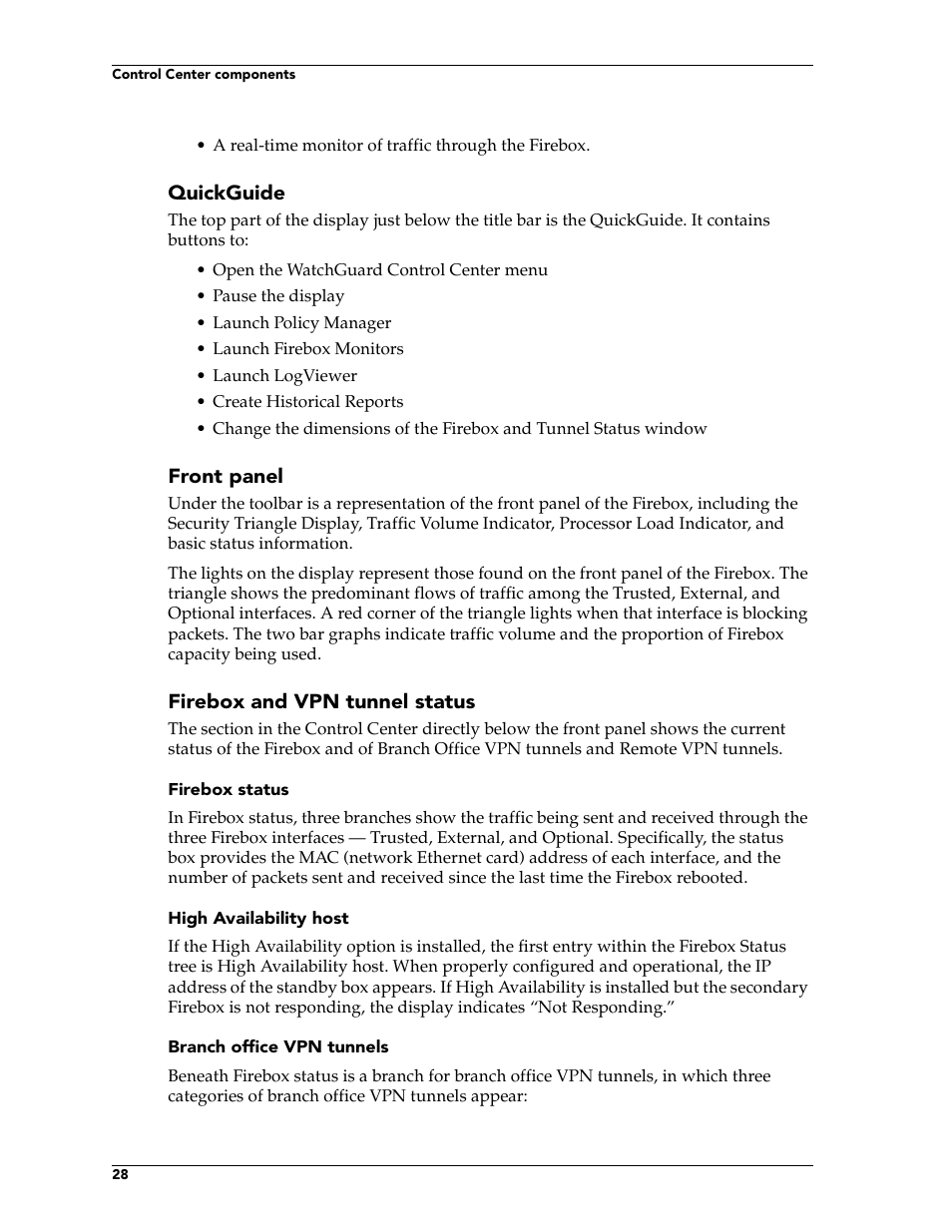 WatchGuard Technologies FireboxTM System 4.6 User Manual | Page 38 / 170