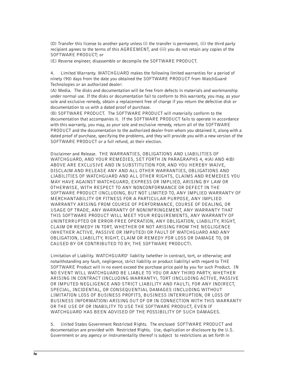 WatchGuard Technologies FireboxTM System 4.6 User Manual | Page 4 / 170