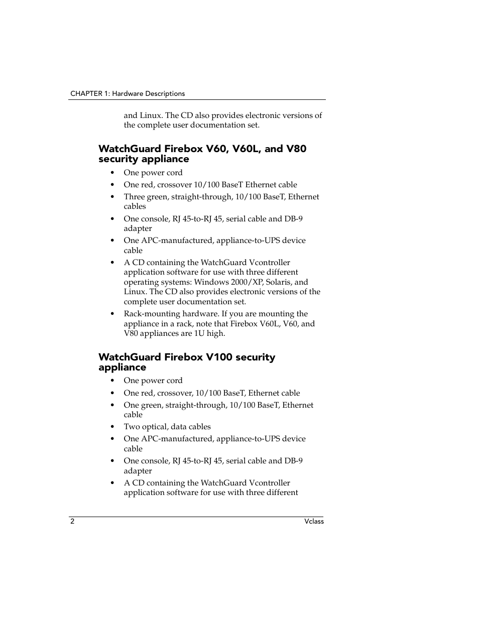 Watchguard firebox v100 security appliance | WatchGuard Technologies V10 User Manual | Page 12 / 23