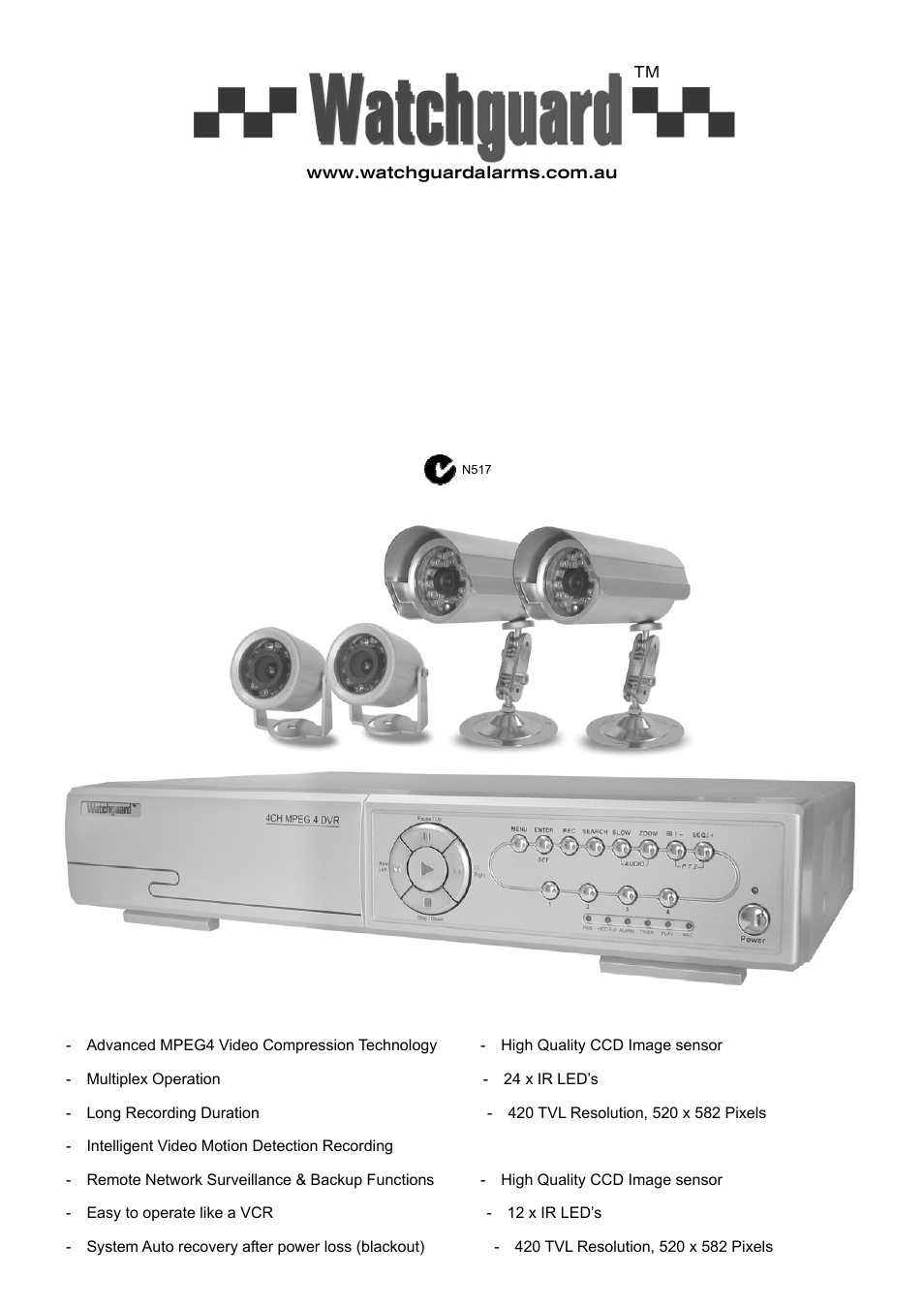 WatchGuard Technologies DVR4ENTPACK User Manual | 13 pages