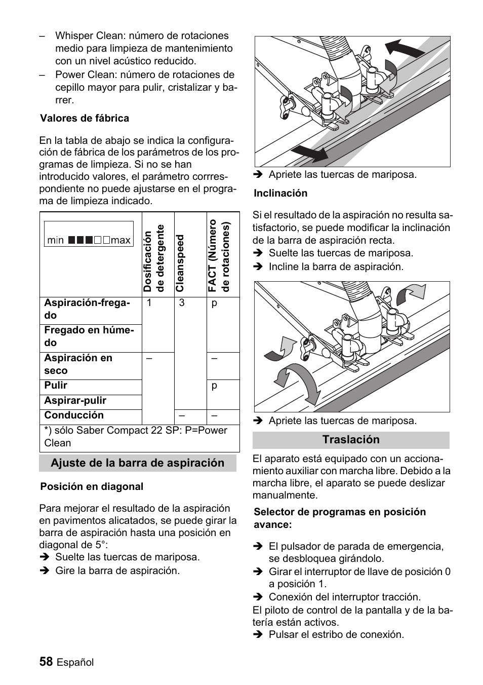 Windsor Saber Compact 22 User Manual | Page 58 / 72