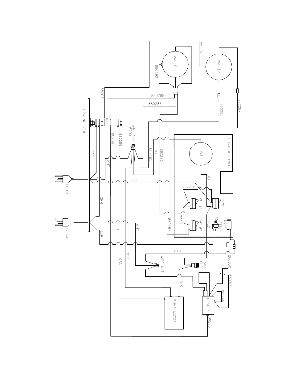 115v wiring diagram | Windsor DOMINATOR D250 User Manual | Page 10 / 19