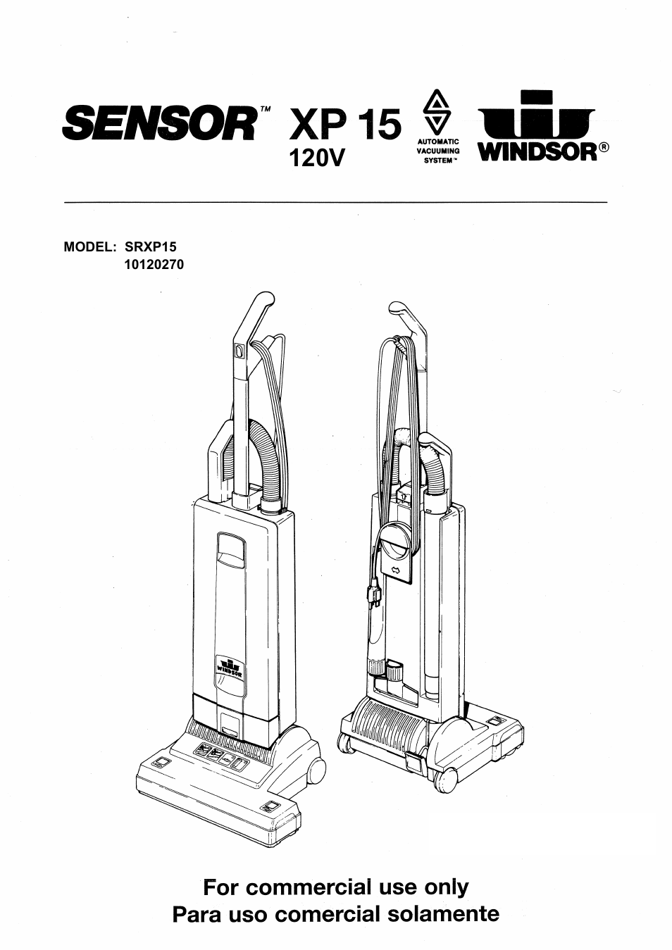 Windsor SRXP15 User Manual | 18 pages