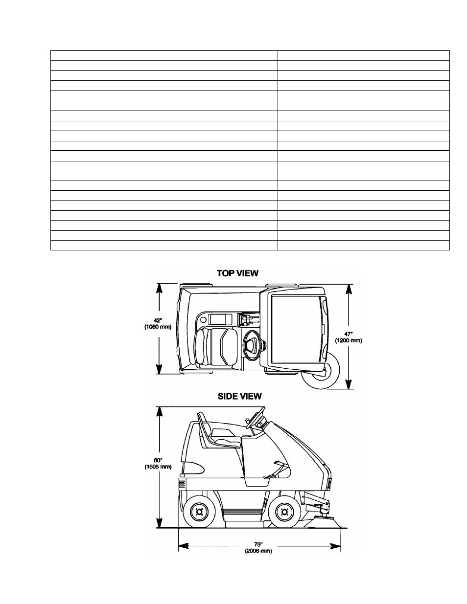 Technical specifications | Windsor TRACER FS QTFSD User Manual | Page 9 / 35