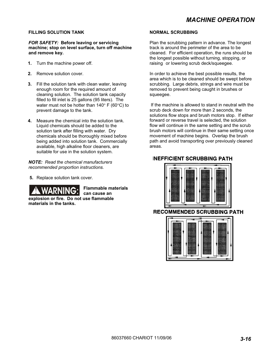 Machine operation | Windsor ISCRUB CSE24 10060250 User Manual | Page 23 / 61