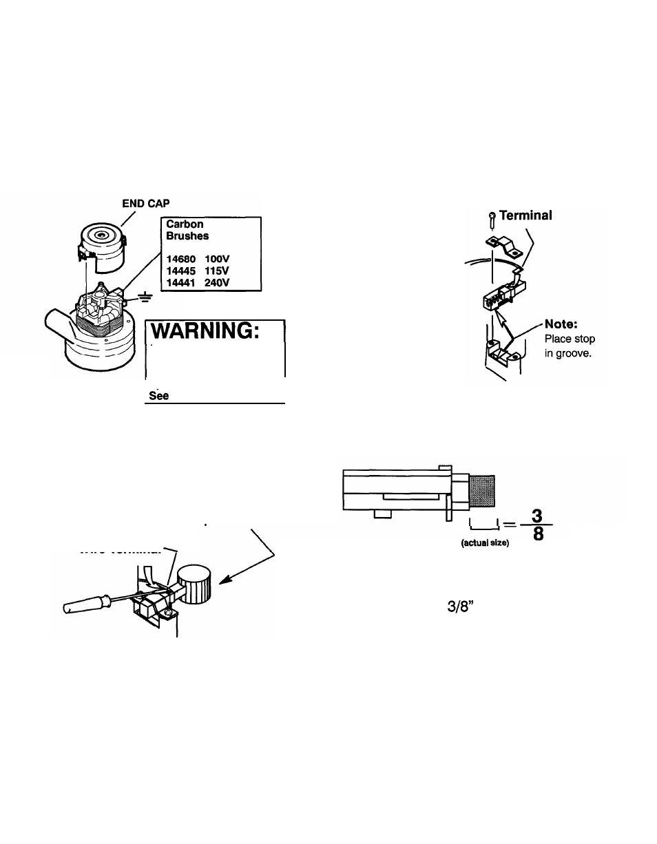 Servicing the vac motor, Important | Windsor SPIRIT DUAL SPD-J User Manual | Page 12 / 26