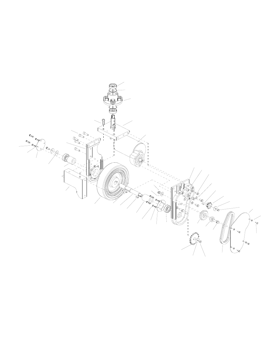 Wheel-front drive-chain | Windsor CVXE28 User Manual | Page 36 / 68