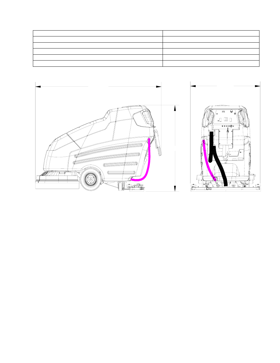 Technical specifications | Windsor Walk Behind Scrubber SCEX326 User Manual | Page 9 / 32