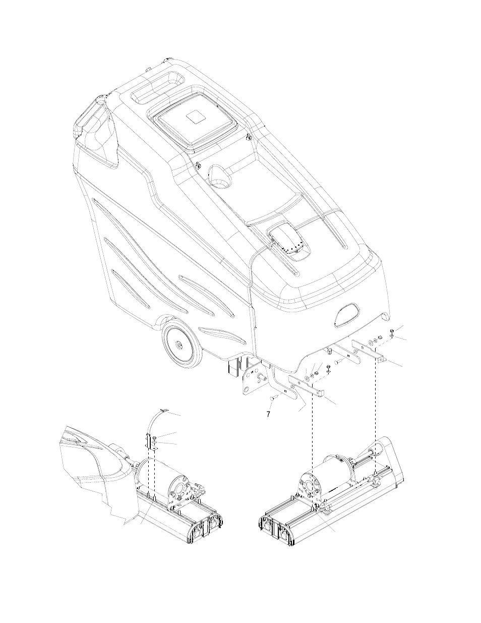 Brush deck mounting | Windsor VOYDU1 User Manual | Page 54 / 136