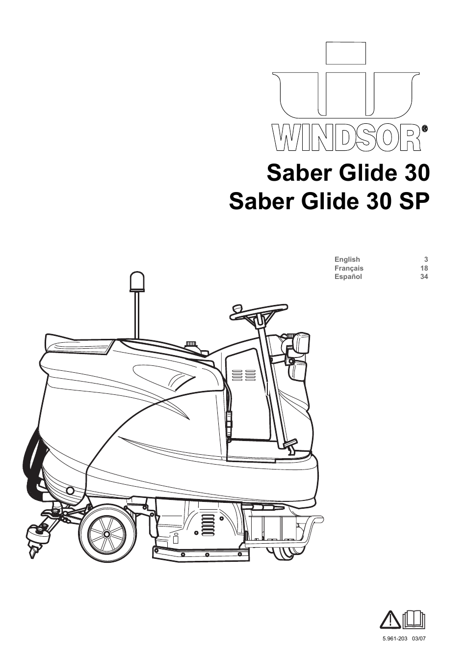 Windsor Saber Glide 30 SP User Manual | 53 pages