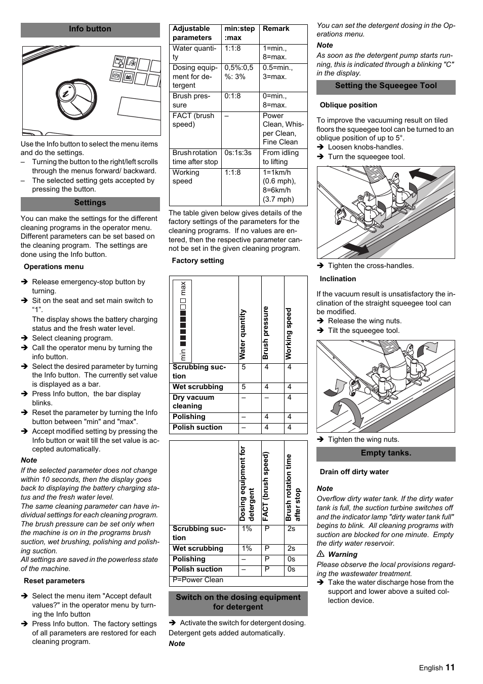 Windsor Saber Glide 30 SP User Manual | Page 11 / 53