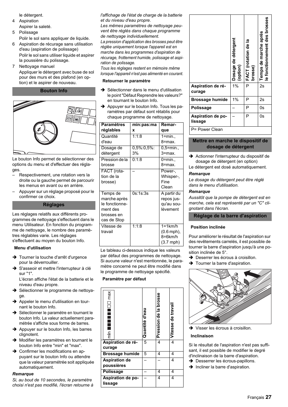 Windsor Saber Glide 30 SP User Manual | Page 27 / 53