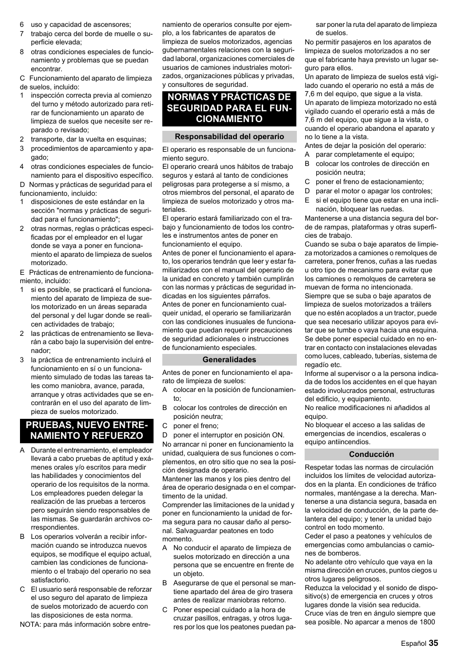 Windsor Saber Glide 30 SP User Manual | Page 35 / 53