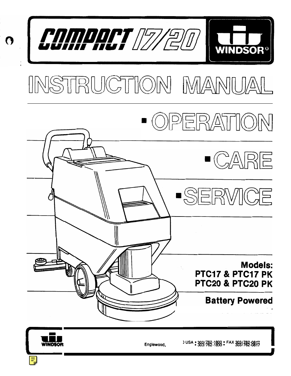 Windsor COMPACT PTC17 User Manual | 15 pages