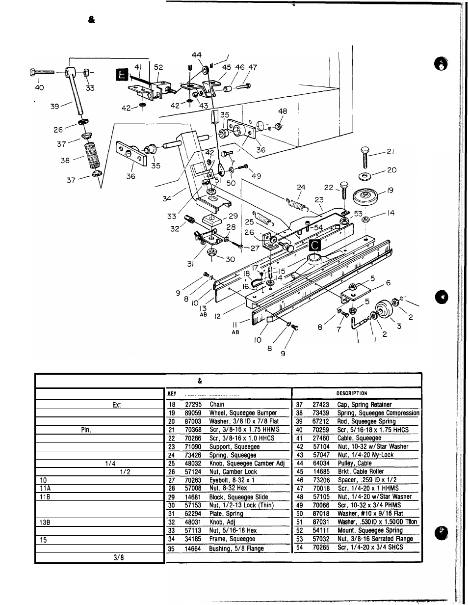 Lift, Squeegee squeeoee, Mechanism | Windsor COMPACT PTC17 User Manual | Page 12 / 15