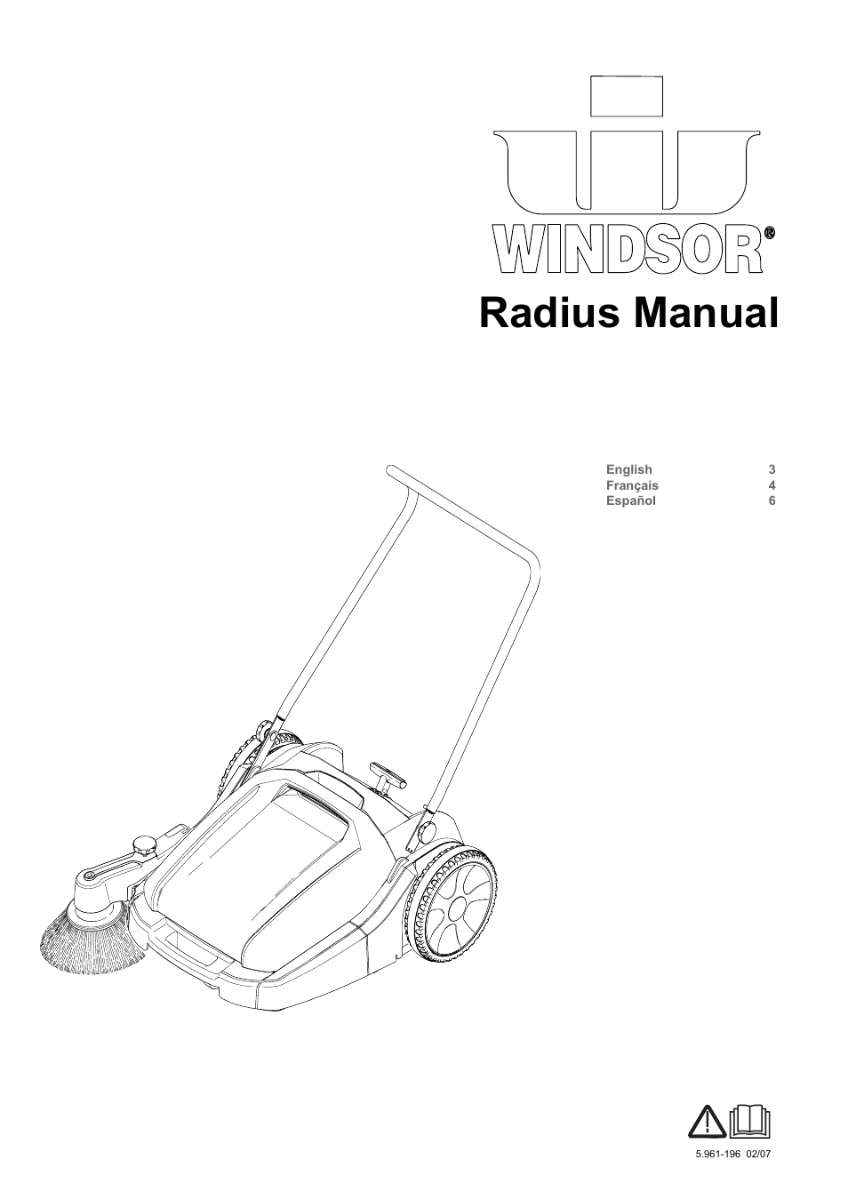 Windsor Sweepers User Manual | 13 pages