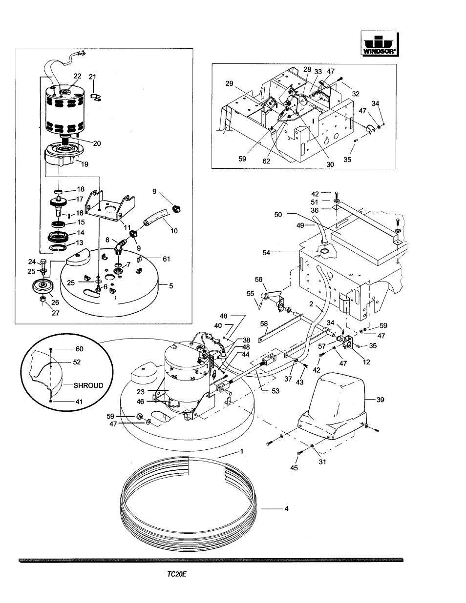 Deckassembly | Windsor TRIDENT COMPACT TCZOE User Manual | Page 18 / 26