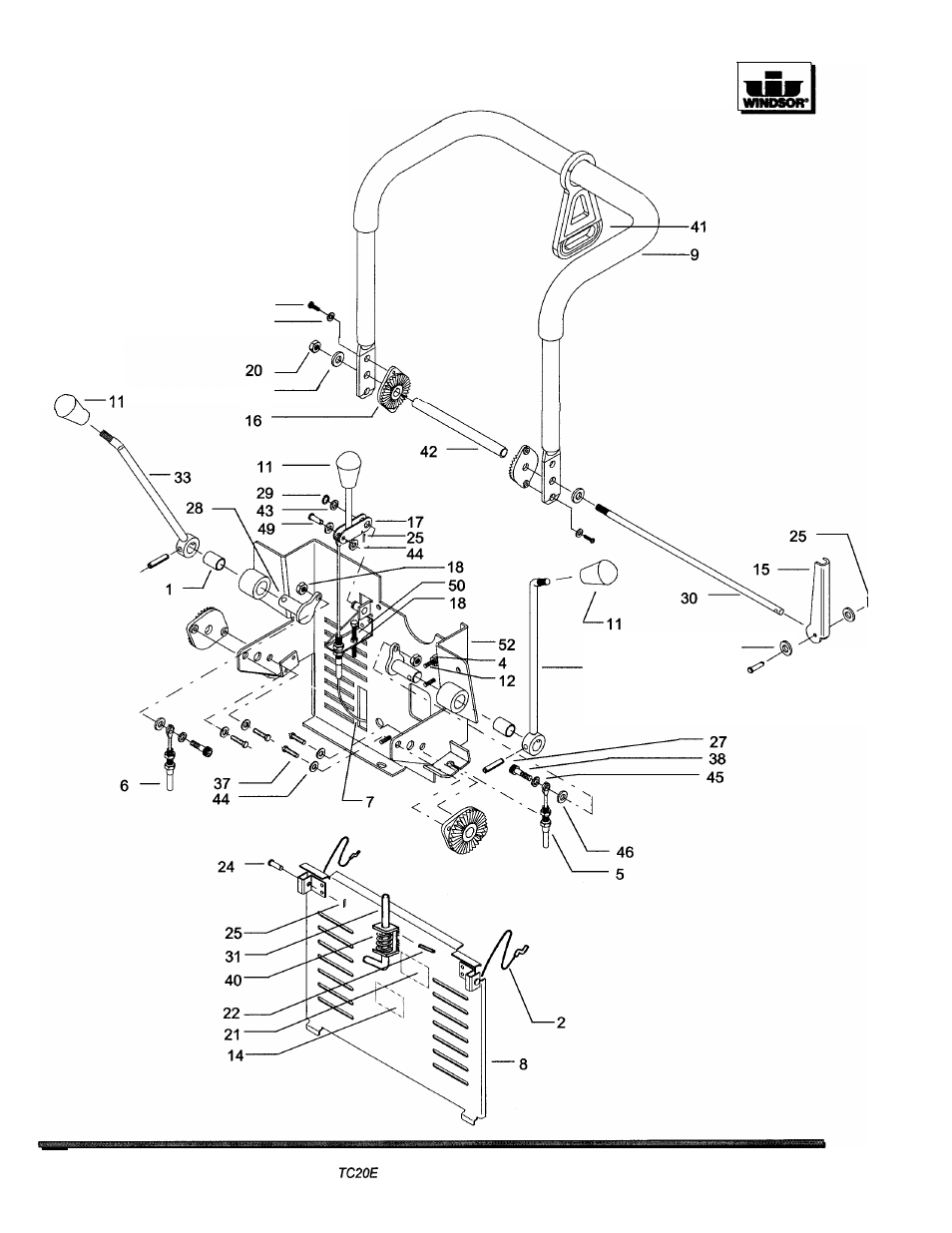 Mechanical controls assembl | Windsor TRIDENT COMPACT TCZOE User Manual | Page 20 / 26