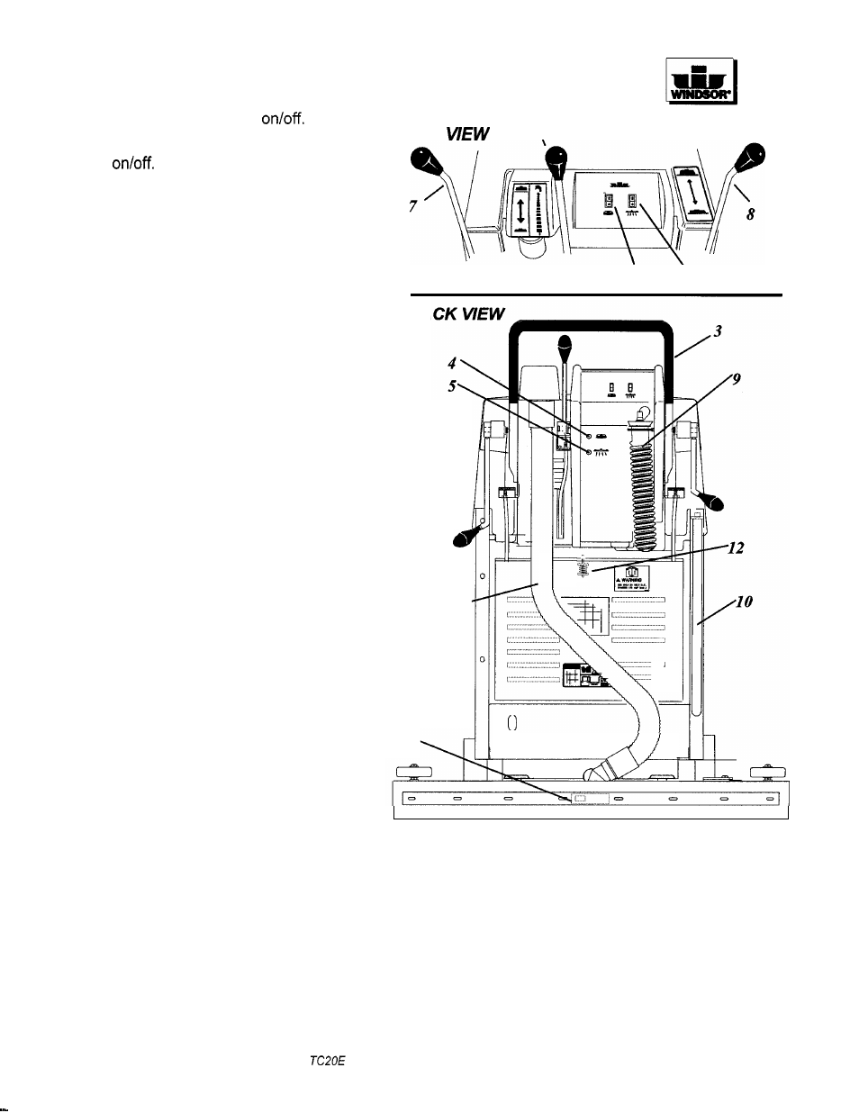 Operation controls | Windsor TRIDENT COMPACT TCZOE User Manual | Page 6 / 26