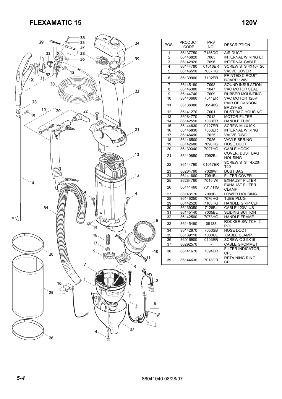 86041040-pg5-4 | Windsor Flexamatic FM15 10120040 User Manual | Page 46 / 47