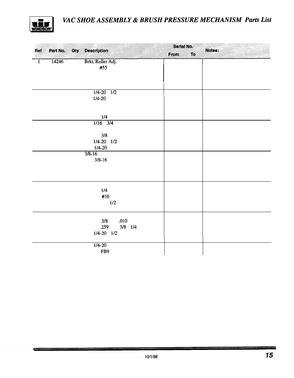 Windsor ADMIRAL PLUS ADP User Manual | Page 15 / 26