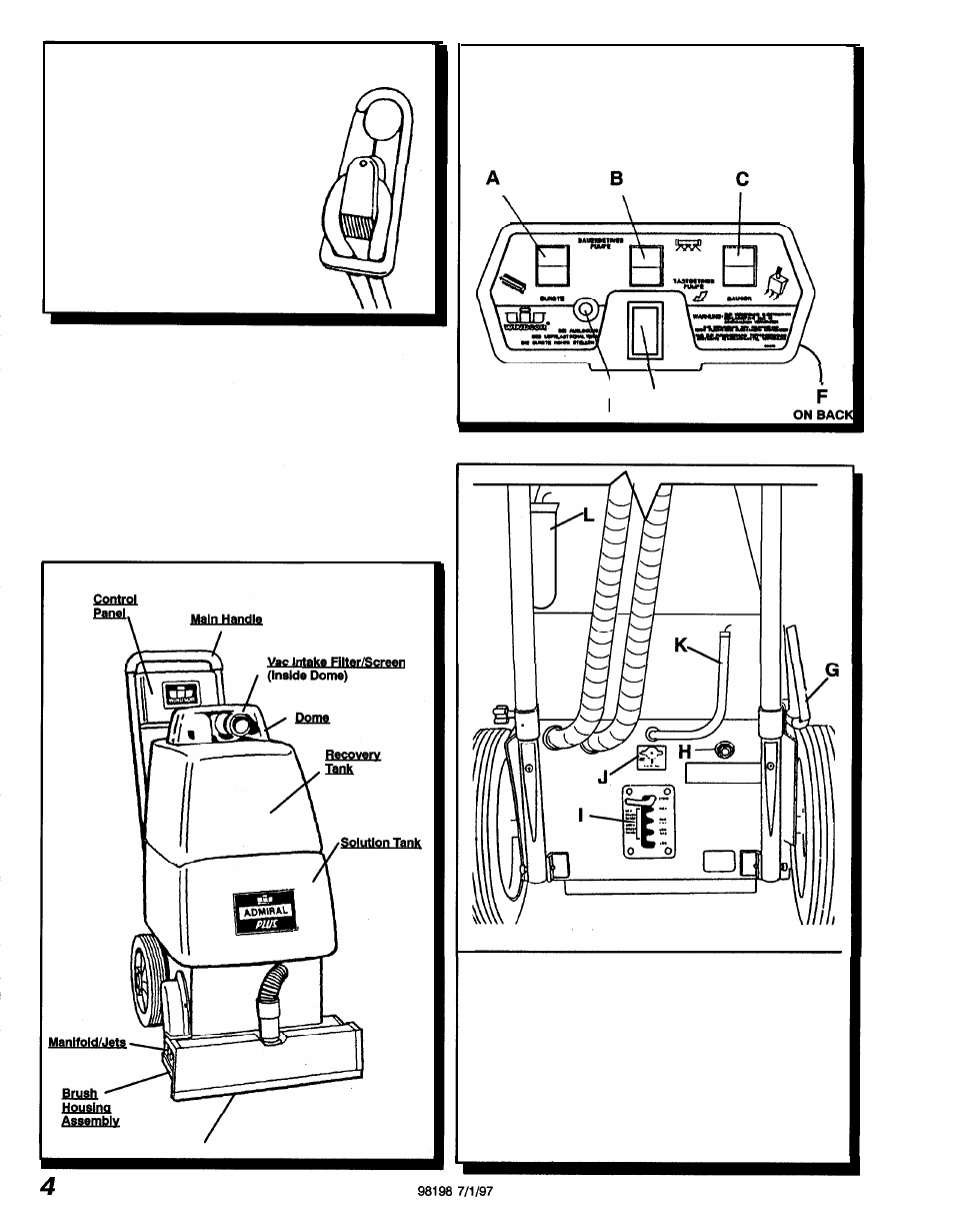 Equipment set- up, Controls | Windsor ADMIRAL PLUS ADP User Manual | Page 3 / 26