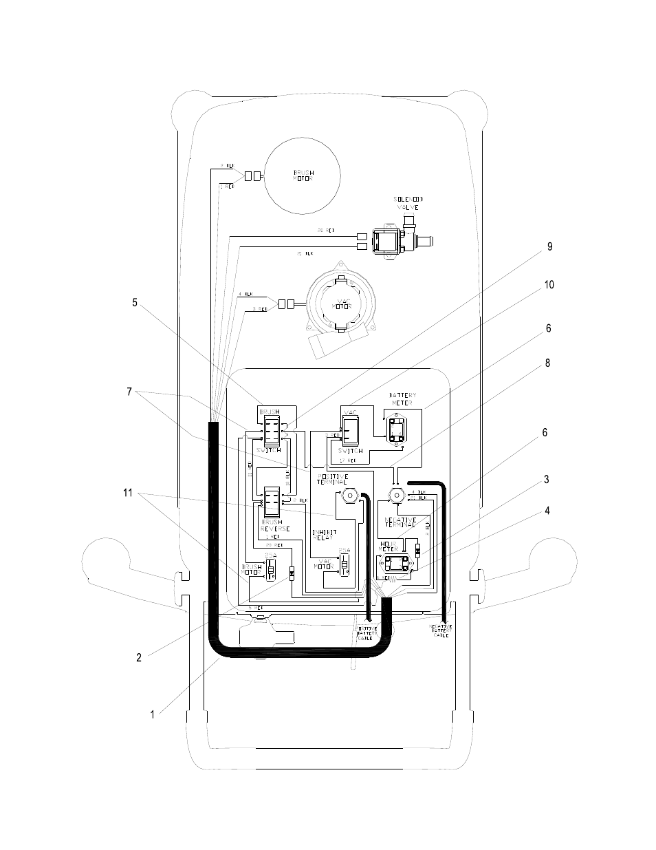 Wiring-main harness-qsc172 | Windsor Automatic Scrubber 86221970 User Manual | Page 42 / 48