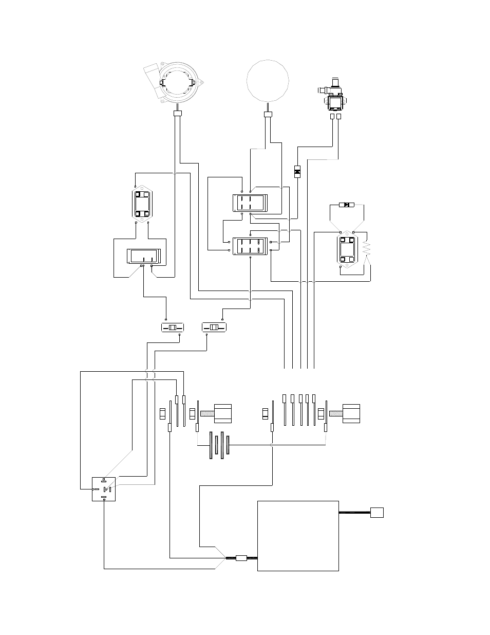 Relay ac inpu, Battery charger, Valve solenoid negative terminal | Vacuum motor brush, Battery brush brush reverse, Terminal positive battery power, Motor vac, Meter | Windsor Automatic Scrubber 86221970 User Manual | Page 44 / 48