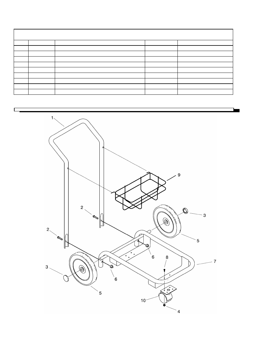 Presto cart & parts list | Windsor PRESTO PRSD2 User Manual | Page 18 / 22