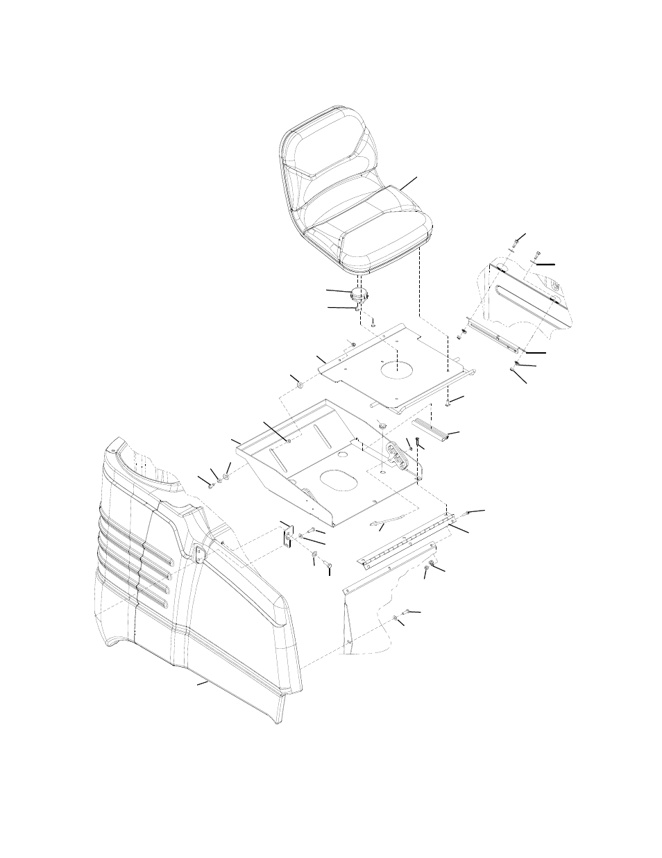 86037680p5-21, Seat & side cover | Windsor Saber Glide SGJ32 User Manual | Page 22 / 54
