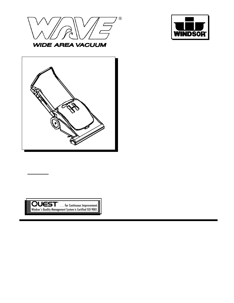 Windsor Wave WAV 10125050 User Manual | 28 pages