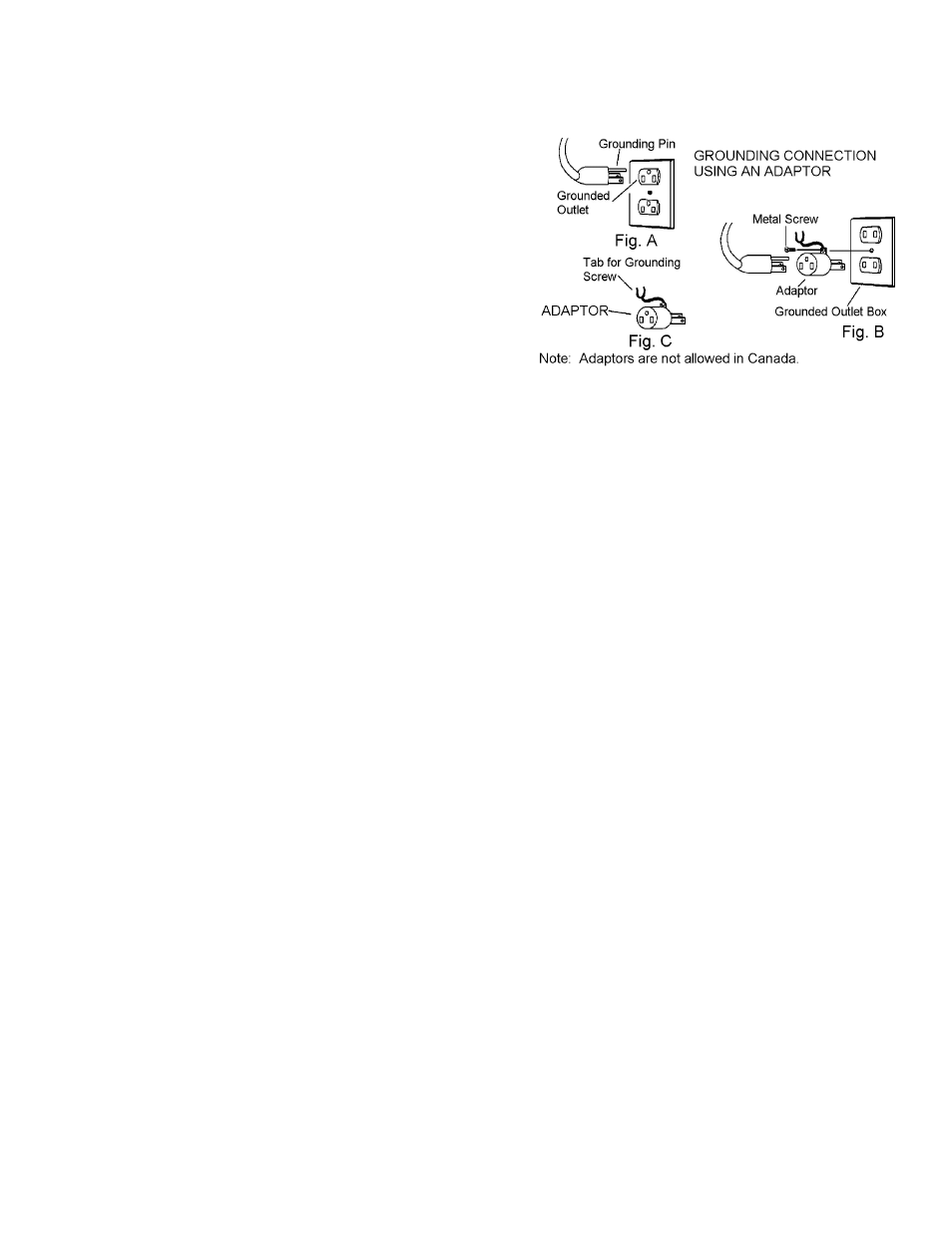86038510pg2-3, Grounding instructions | Windsor Wave WAV 10125050 User Manual | Page 7 / 28