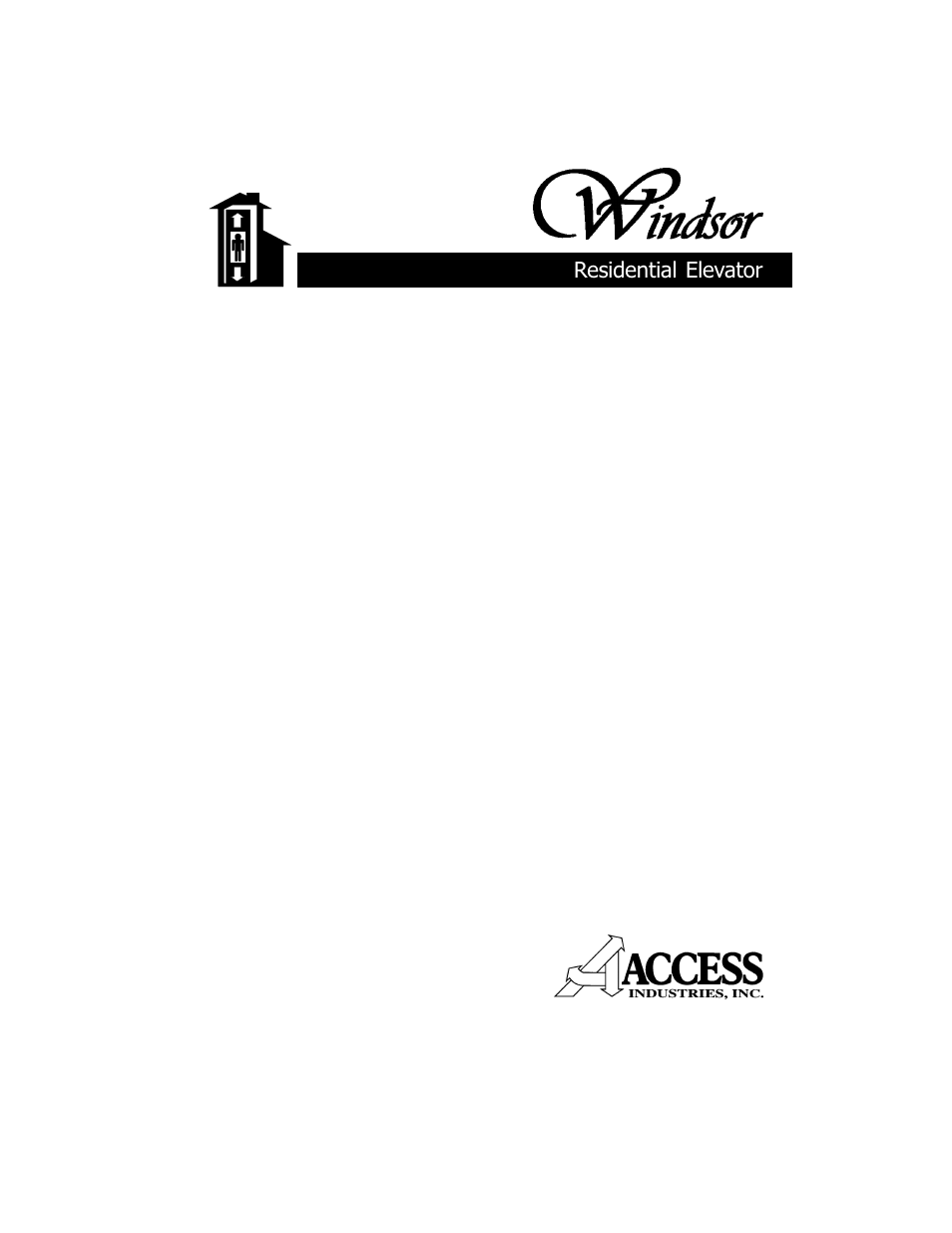 Windsor Elevator User Manual | 12 pages