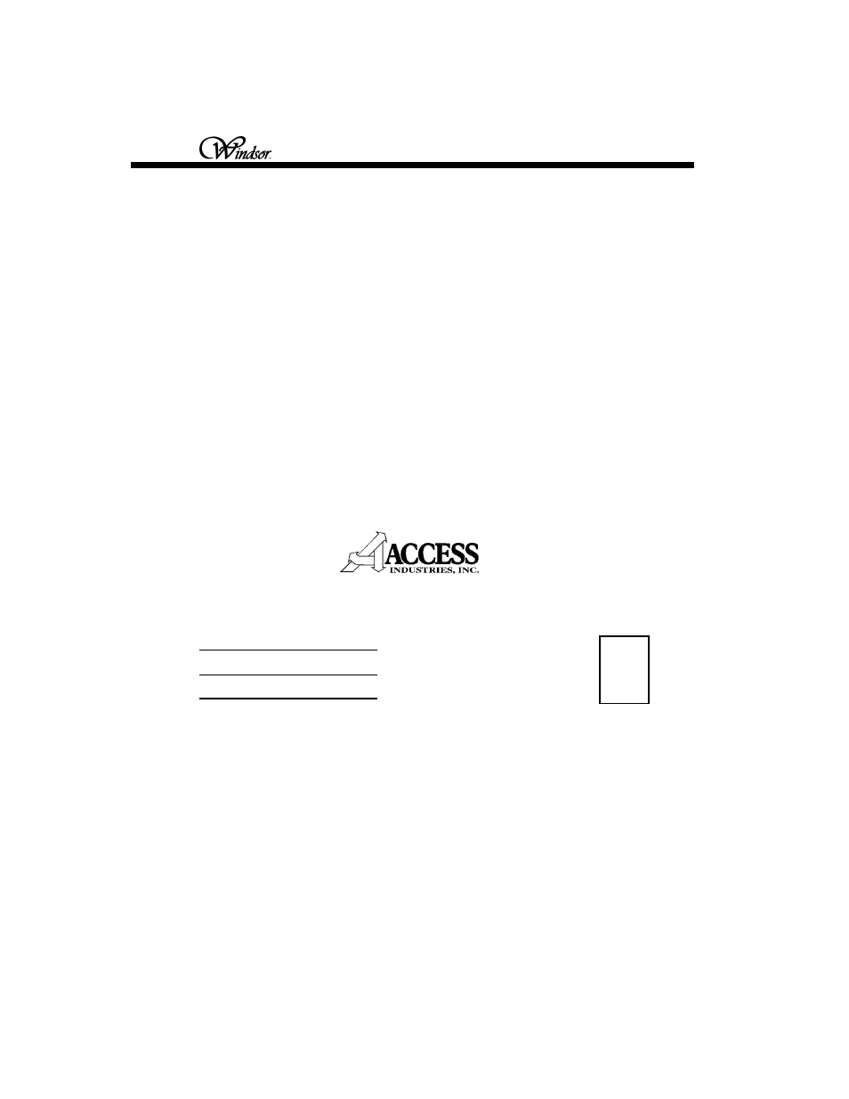 Windsor Elevator User Manual | Page 12 / 12