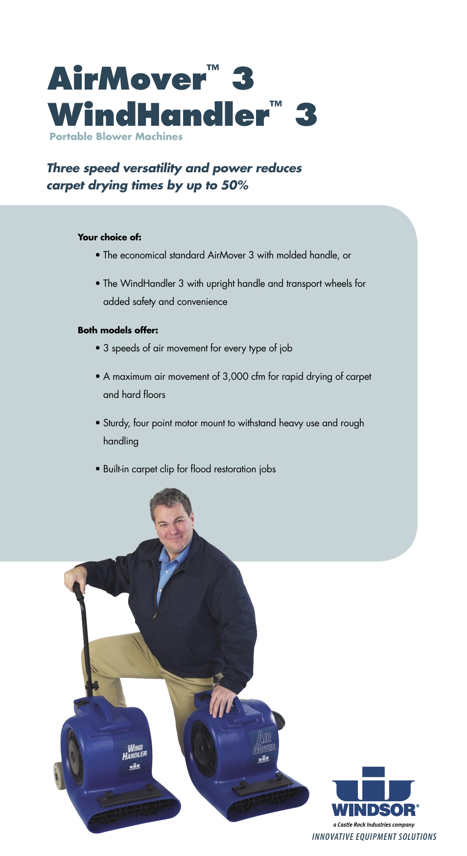 Windsor Portable Machine WindHandler 3 User Manual | 2 pages