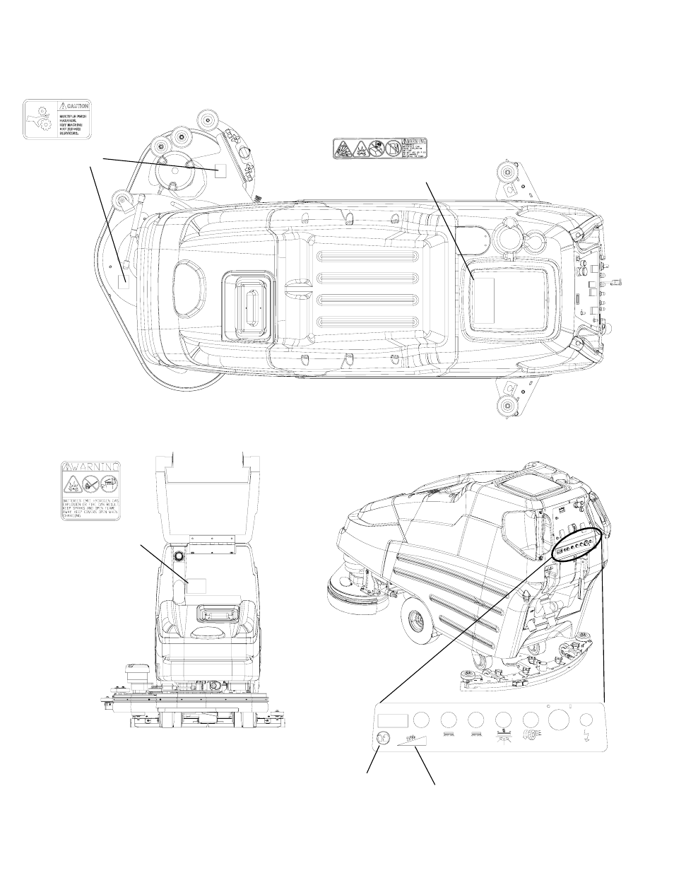 Safety label location | Windsor Saber Cutter SCEX364 User Manual | Page 7 / 35