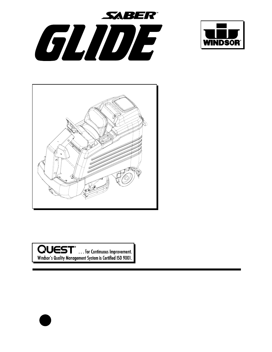 Windsor Saber Glide 10052530 User Manual | 42 pages