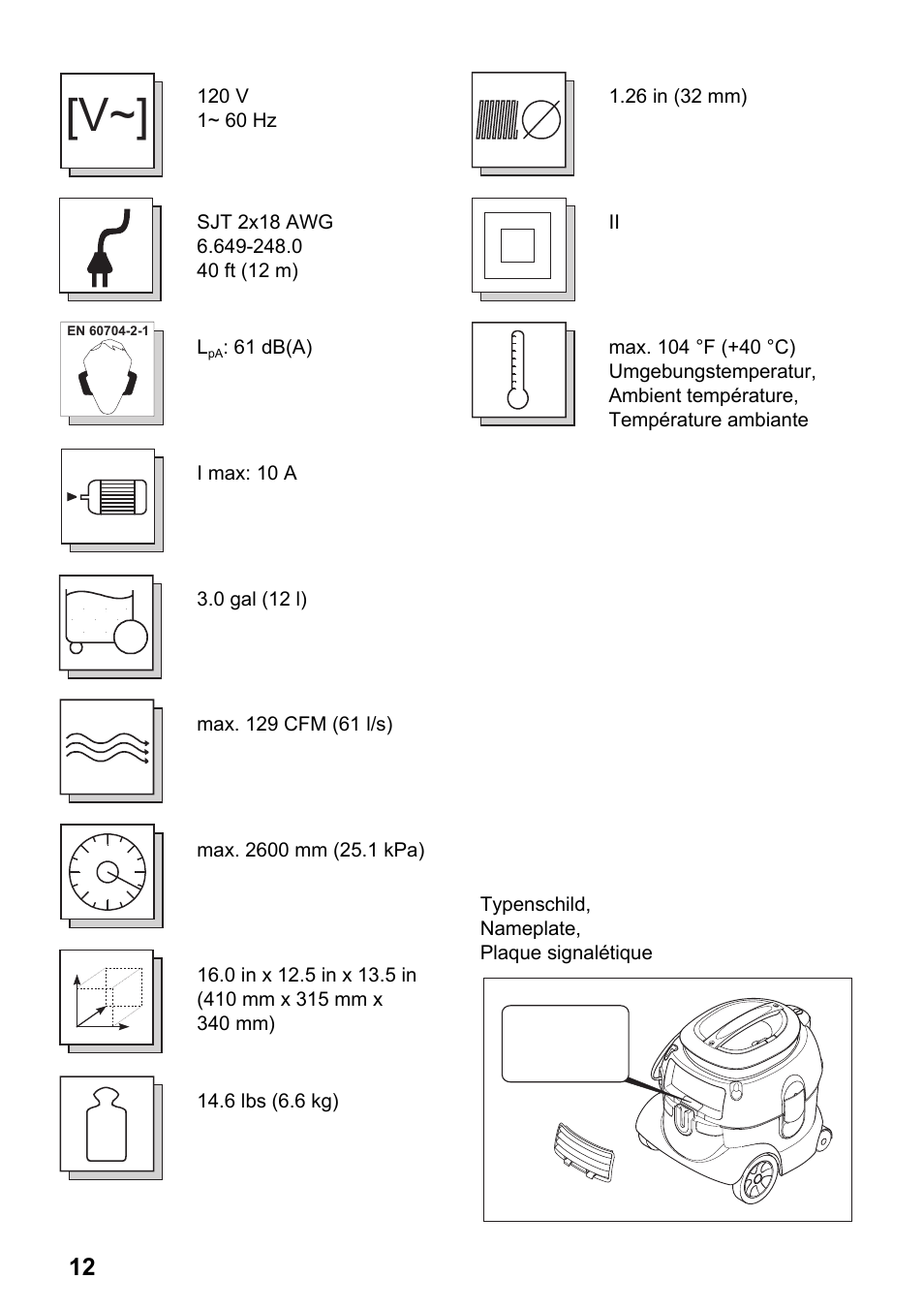 Windsor Trek Vac 3 User Manual | Page 12 / 16