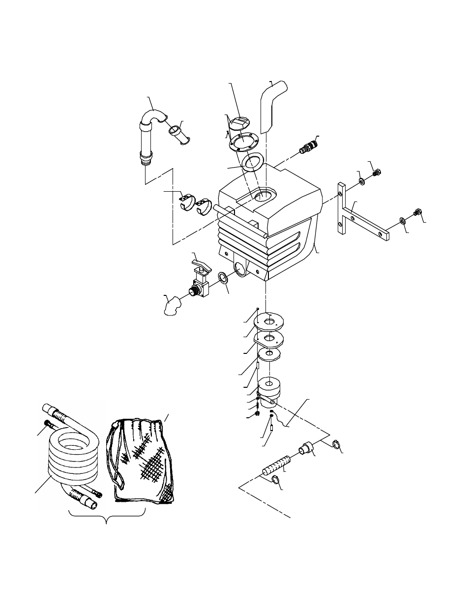 Recovery tank assembly | Windsor D250 (115V) User Manual | Page 14 / 20