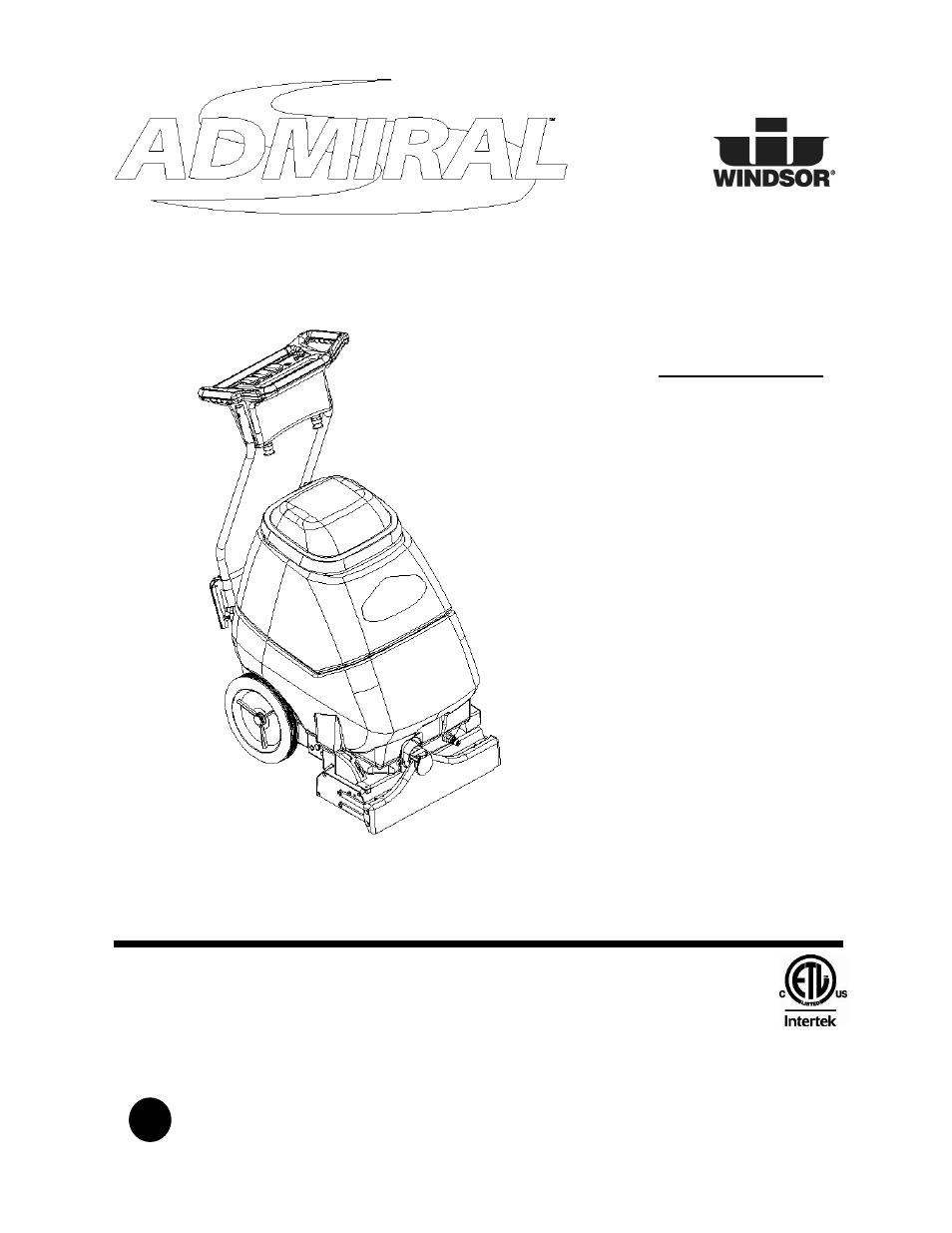 Windsor ADMIRAL ADM8 10080170 User Manual | 42 pages