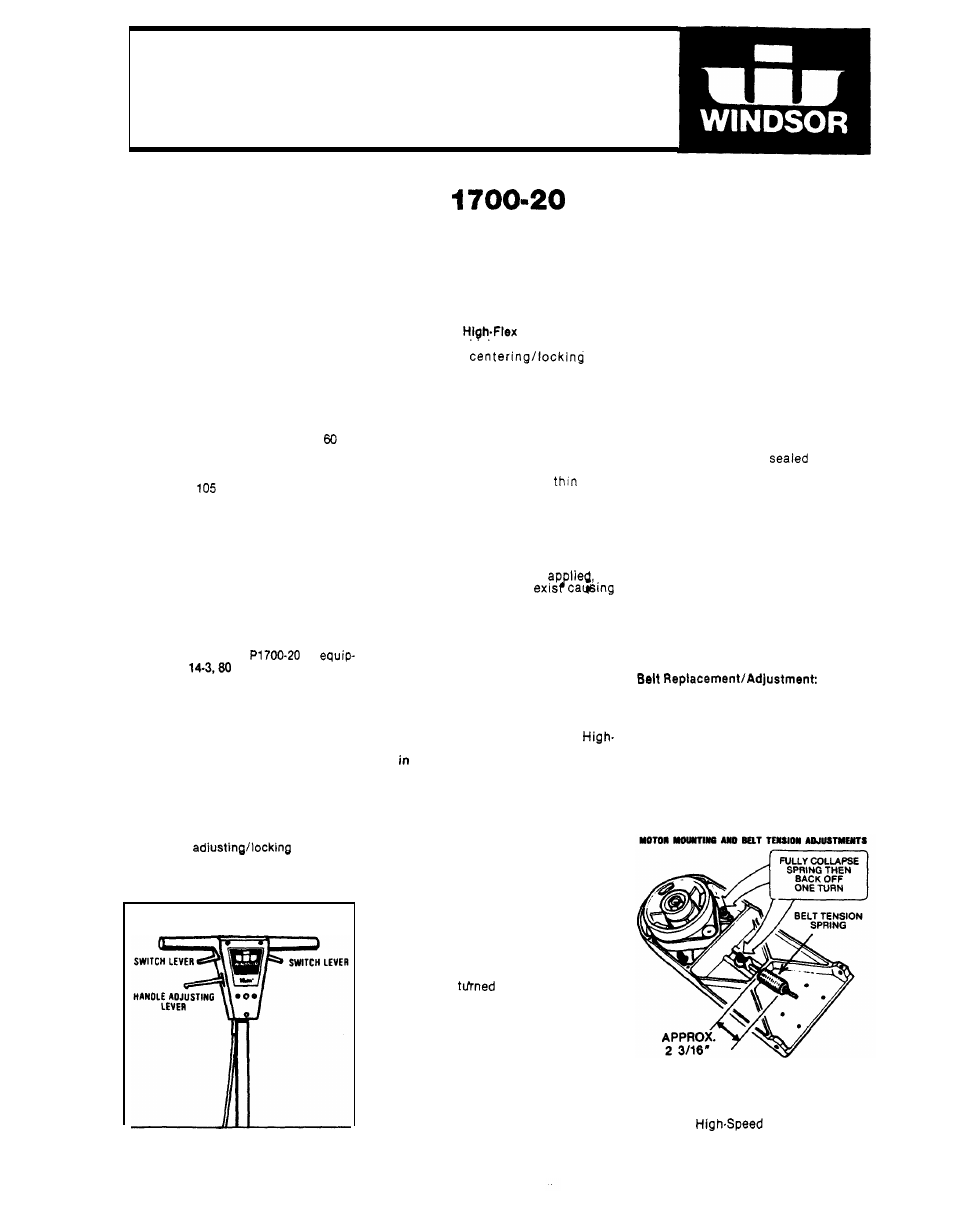 Windsor SUPREME ULTRA HIGH SPEED BURNISHER P1700120 User Manual | 4 pages