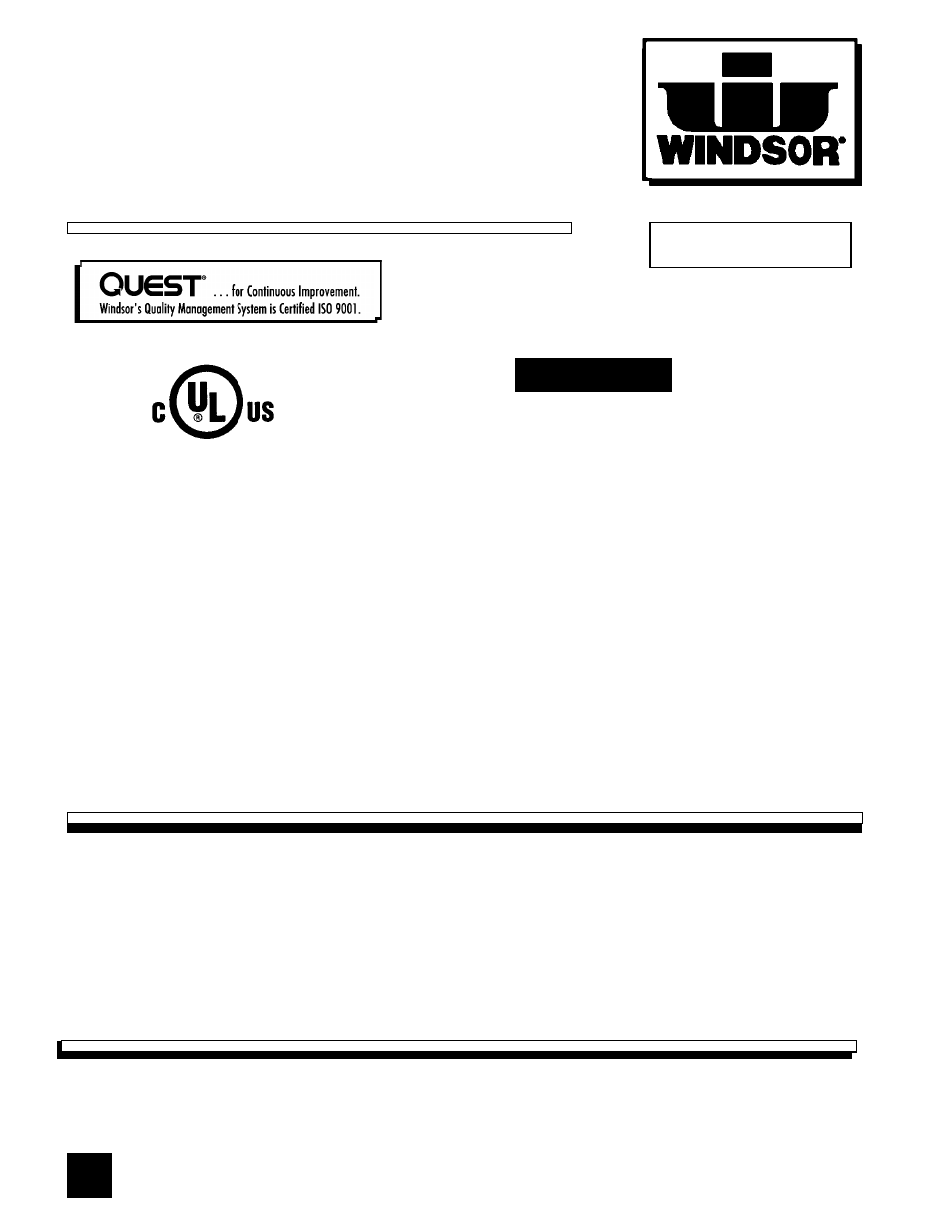 Windsor TITAN 98165 User Manual | 18 pages