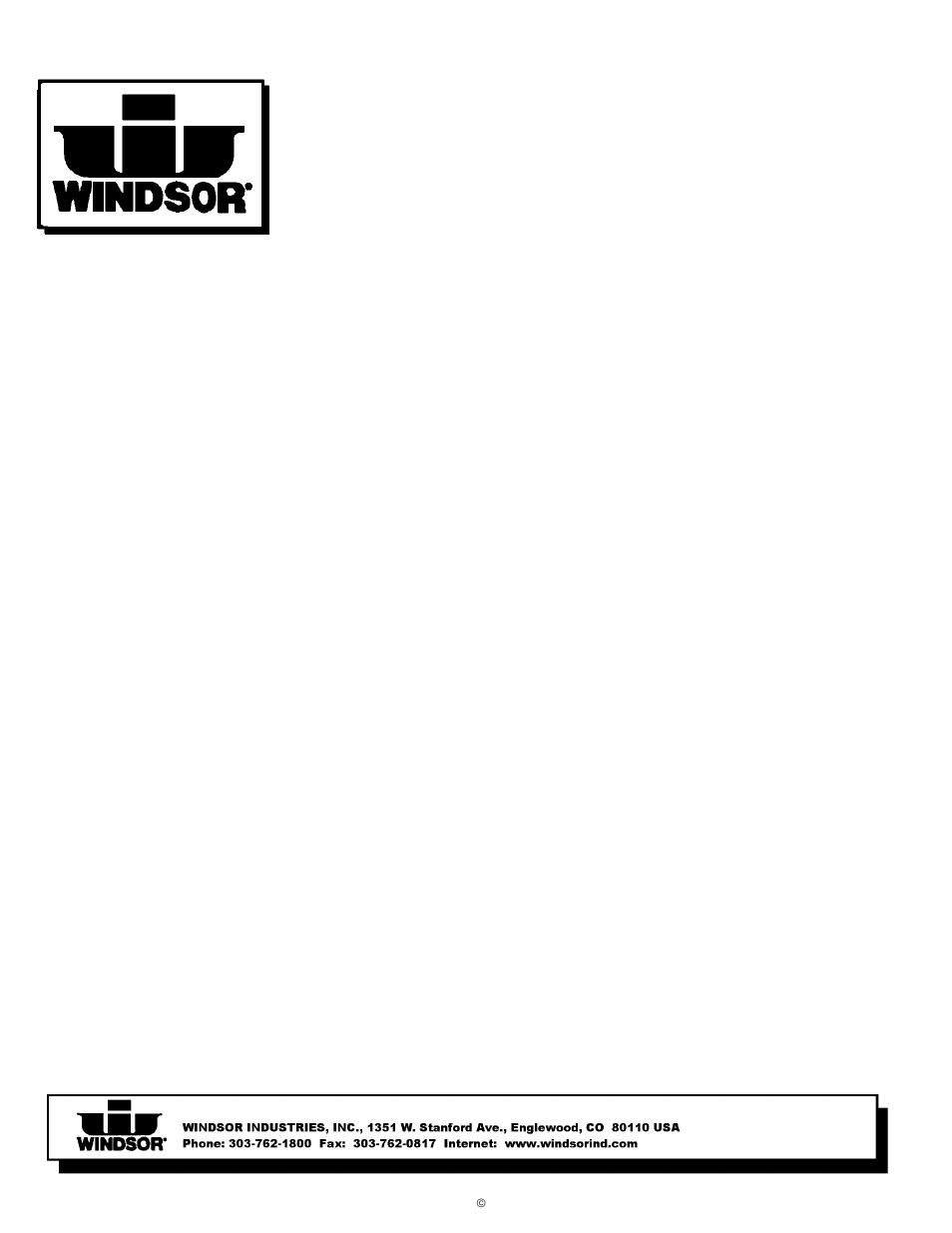 Limited warranty, 3 years for parts and 1 year for service labor, 90 day warranty extension available | Windsor TITAN 98165 User Manual | Page 18 / 18