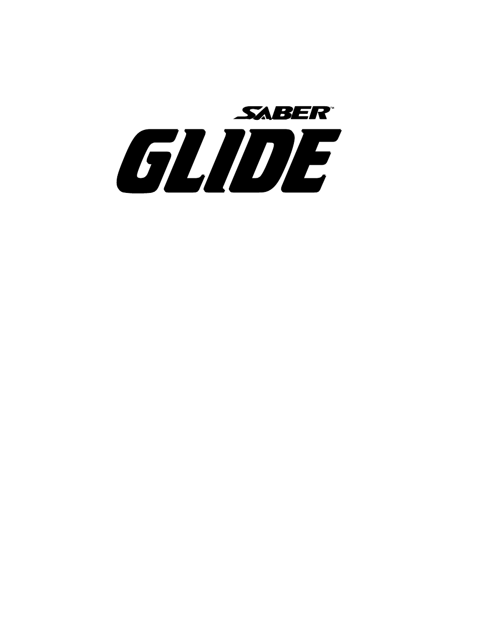 Windsor Saber Glide 86037580 User Manual | 79 pages