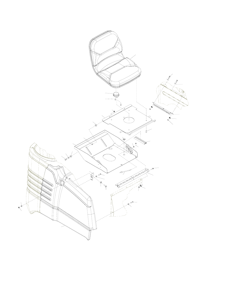Seat & side cover | Windsor Saber Glide 86037580 User Manual | Page 34 / 79
