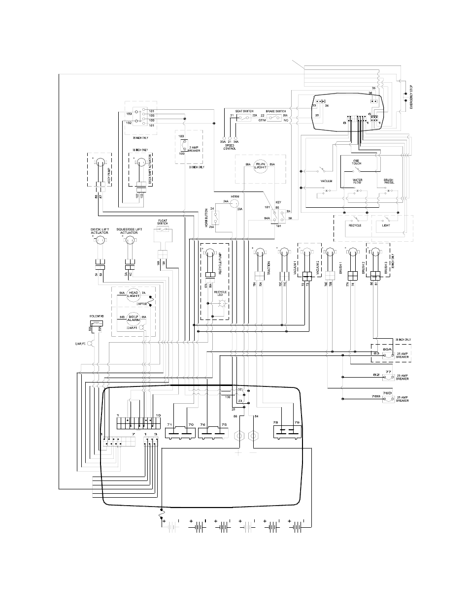 Wiring diagram | Windsor Saber Glide 86037580 User Manual | Page 66 / 79