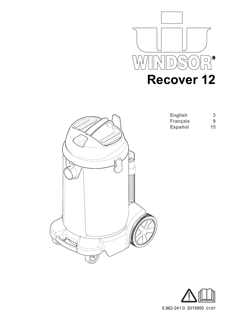 Windsor Recover 12 User Manual | 25 pages